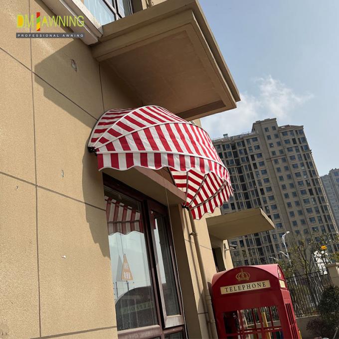 Sunshade Outdoor French Style Awnings 3M Aluminium Half Round Awning