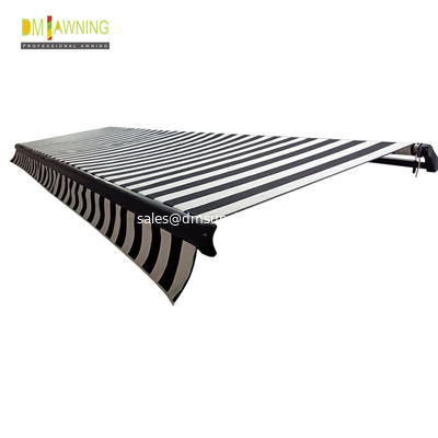 Large size retractable aluminum patio awning, commercial awning waterproof sun protection