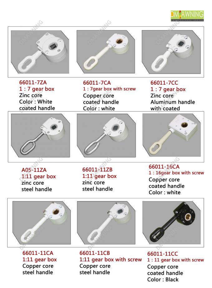 Outdoor Retractable Awning Hardware Aluminium Retractable Awning Arms