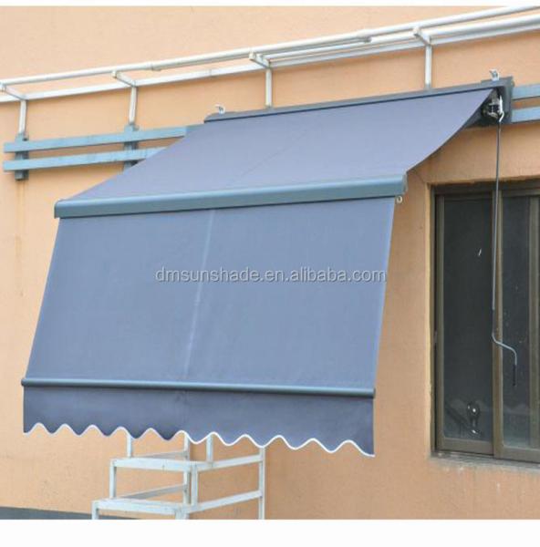 Heavy Duty Remote Control Outdoor Awnings Drop Arm Window Awning