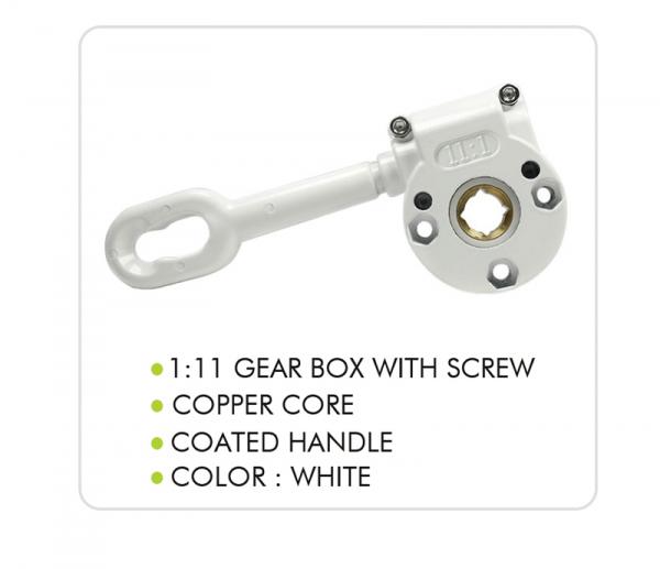 Chinese Aluminium Gear Box White Retractable Awning Gearbox Hardware
