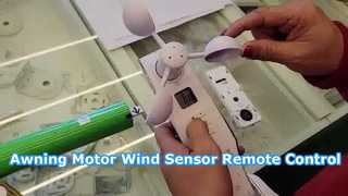 Awning Motor Wind Sensor Remote Control