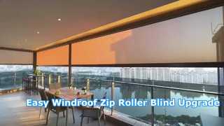 windows with the DM-890 Windroof Zip Blind