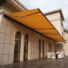 Outside WaterProof Full Cassette Awning Sunshade Outdoor Retractable Motorized Patio Cover