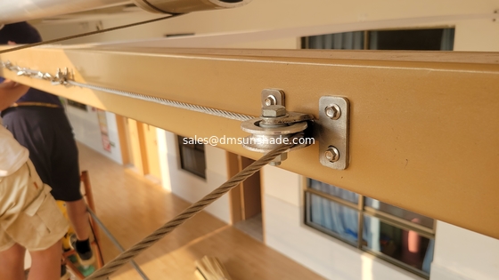 Outdoor&indoor Motorized Wave Sliding Awning Shade Sail