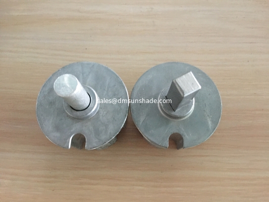 Window Sunshade Retractable Awning Parts Roller Blinds Accessories 70mm Aluminum Square/ Round Reel Plug