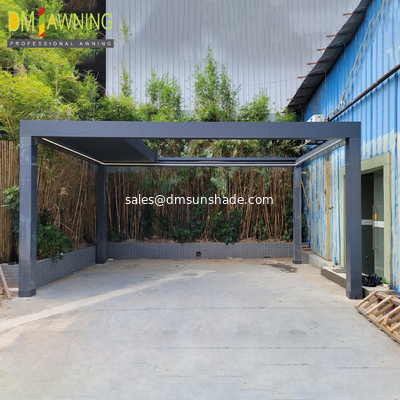 Outdoor patio intelligent retractalbe aluminum blade pergola