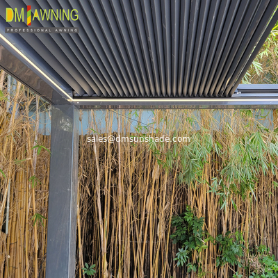 Outdoor patio intelligent retractalbe aluminum blade pergola