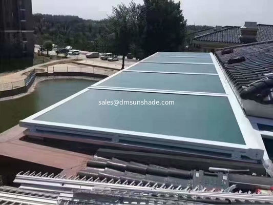 Customized Roof Sunshade Motorized Retractable Awning for sunroom