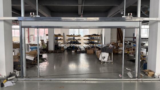 Hot Sales Motorized Spring Windproof Zip Blinds for Patio & Balcony Manual Auxiliary Lifting Roller Blind