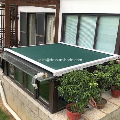utdoor Retractable Glass Roof Skylight Sun Shade Curtain, UV‑Block Heat Insulated Conservatory Blinds, Waterproof Sunshade Cover for Glass Room Patio Terrace Canopy Roof Shading