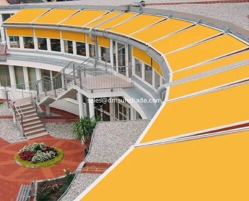 utdoor Retractable Glass Roof Skylight Sun Shade Curtain, UV‑Block Heat Insulated Conservatory Blinds, Waterproof Sunshade Cover for Glass Room Patio Terrace Canopy Roof Shading