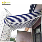 OUTDOOR FOLDING AWNING Customized Aluminum Alloy Full Cassette Motorized Retractable Side Awning
