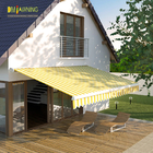 light open retractable awning / Both motor and manual control awning