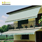 Large size retractable aluminum patio awning, commercial awning waterproof sun protection
