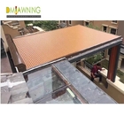 Aluminum Motorized conservatory awning,Roof Retractable Roller Shutter, Greenroom, sunlight room, terrance, Patio covers
