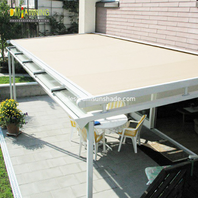 Aluminum Waterproof Retractable Skylight Shade Sunroom Roof Awning