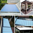 aluminum cassette roof conservatory waterproof awning and pergola roof awning and glassroom awning