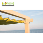 Manually Retractable Slide On Wire Canopy Pergola Kit 85% Uv Protecting