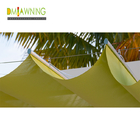 Manually Retractable Sun Shade Sail Slide  Wire Canopy Pergola Kit 85% Uv Protecting