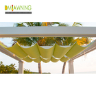 Manually Retractable Slide On Wire Canopy Pergola Kit 85% Uv Protecting