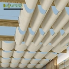 Wave Roof retractable shade pergola Ceiling Awning Shade Fabric Retractable Pergola Canopy