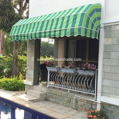 French Retractable Window Awnings Aluminum Folding Dutch Canopy Awning