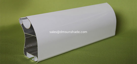 Aluminium retractable awning front bar tube with rain channel