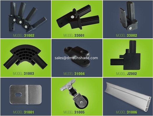 Retractable awning components