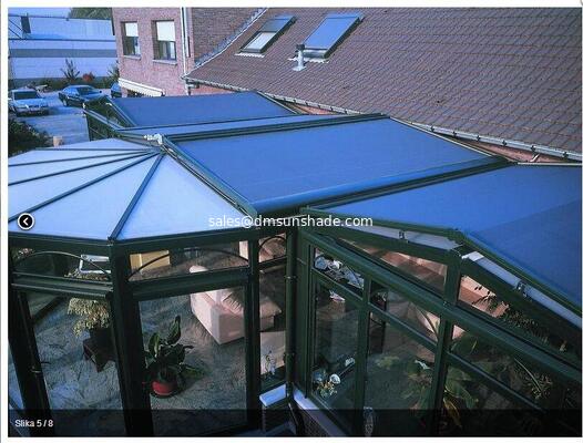 utdoor Retractable Glass Roof Skylight Sun Shade Curtain, UV‑Block Heat Insulated Conservatory Blinds, Waterproof Sunshade Cover for Glass Room Patio Terrace Canopy Roof Shading