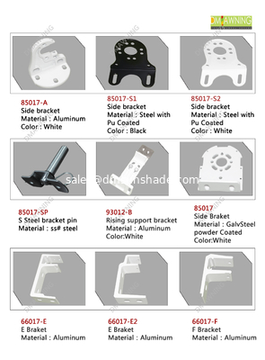 China Wholesale Awning part -bracket, wall bracket, ceil  for sunshade products