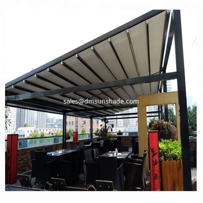Customized made Aluminum PVC Pergola roof sunshade system