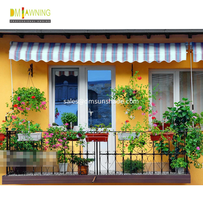 Aluminium Waterproof Retractable Awning Retractable Garden Canopy With Rain Chennel