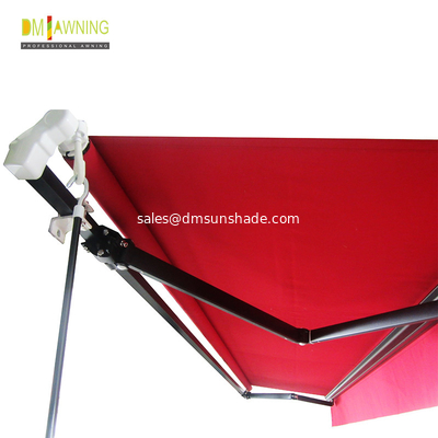 Outdoor aluminum card type retractable awning for patio, patio, shop, hotel awning