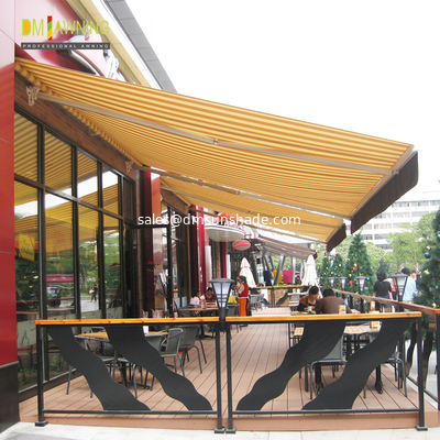 Aluminium high quality commercial semi cassette awning