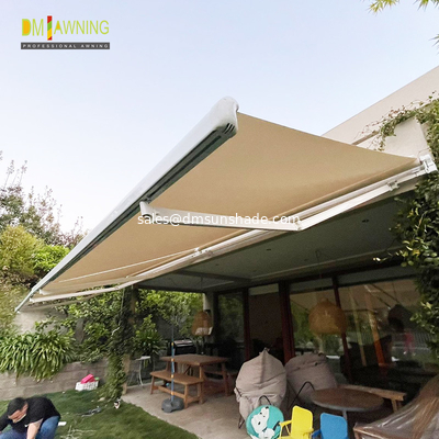 house balcony remote motor control aluminium retractable awning with high quality frame