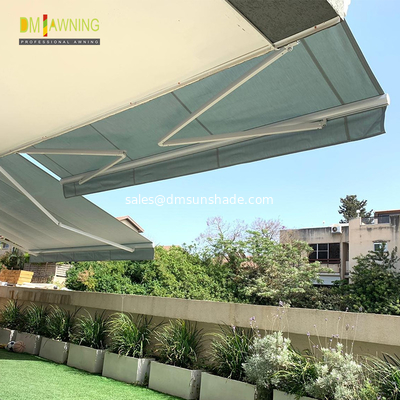 house balcony remote motor control aluminium retractable awning with high quality frame