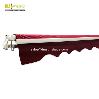 Manual control awning, restaurant and hotel hand - operated awning