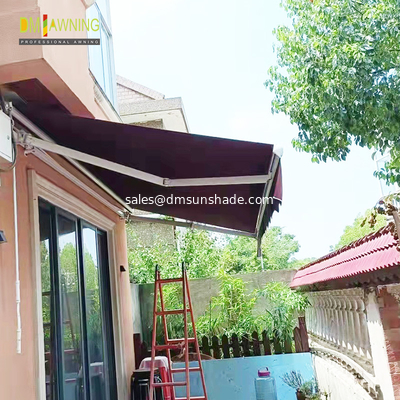 Home Patio Motorized Waterproof Retractable Awning With Screen