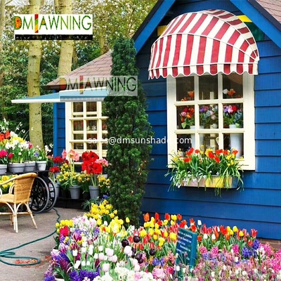Commercial Folding European Awning French Style 52*10mm For Display Windows