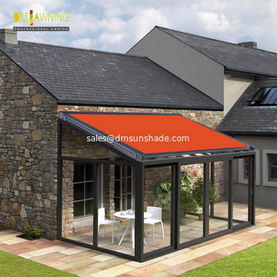 Conservatory Patio Retractable Roof Awning / Free Standing Balcony Roof Retractable Awning