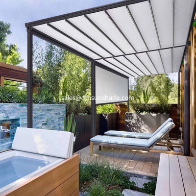 Aluminum Waterproof Sun Shade Canopy PVC Pergola LED Conservatory Roof Awnings