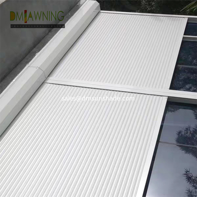 Outdoor Pergola Roof System Electric Aluminum Roof Sunshade Roller Shutter