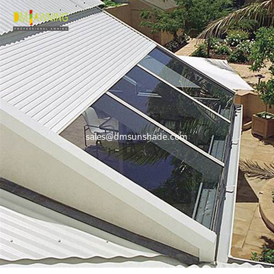 Electric Retractable Roof Awning Zip Track Roof Retractable Aluminium Outdoor Roller Shutters