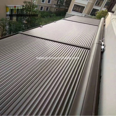 Electric Zip Track Roof System Retractable Aluminium Roller Shuttle