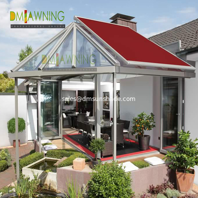 Aluminum Retractable Roof Awning Conservatory Full Cassette Folding Arm Awning