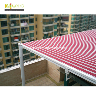 WaterProof SunProof Retractable Roof Awning Steel Transparent External Conservatory Awnings
