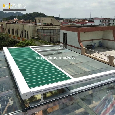 Waterproof Balcony Retractable Roof Awning Remote Motor Control Aluminium Retractable Awning